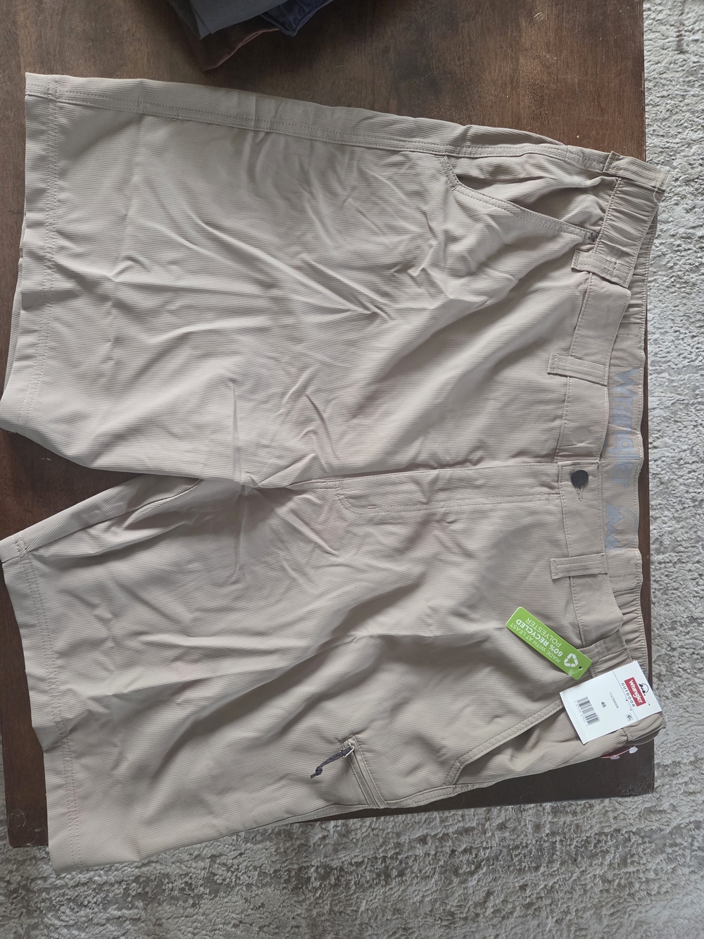 Wrangler Men's Khaki Hybrid Performance Shorts
